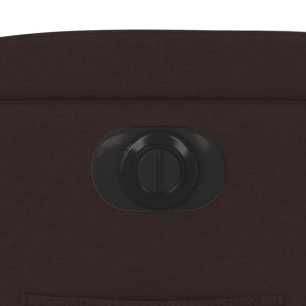 Poltrona Elettrica Reclinabile Marrone Scuro in Tessuto - homemem39