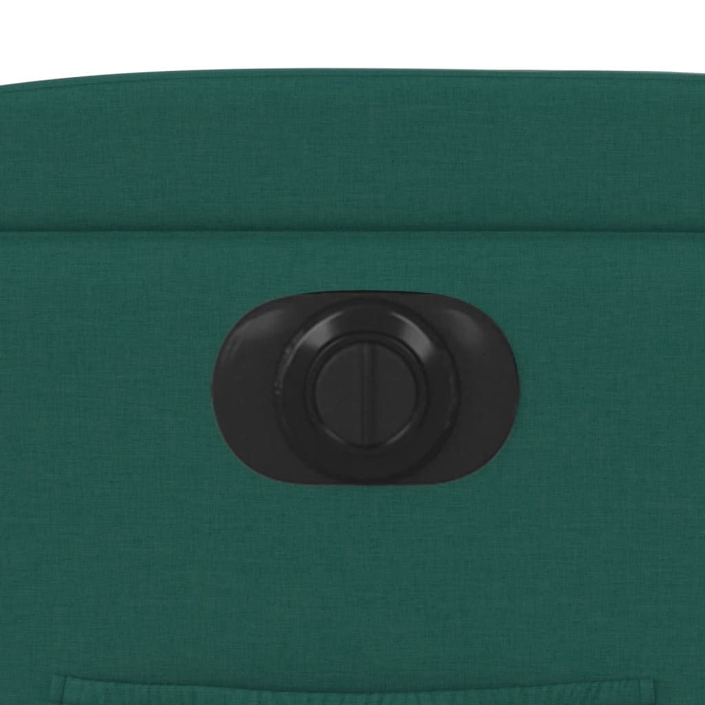 Poltrona Elettrica Reclinabile Verde Scuro in Tessuto - homemem39