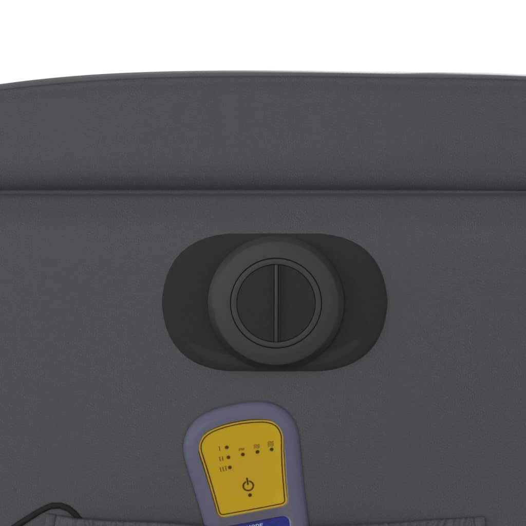 Poltrona Massaggiante Elettrica Reclinabile Grigio Similpelle - homemem39