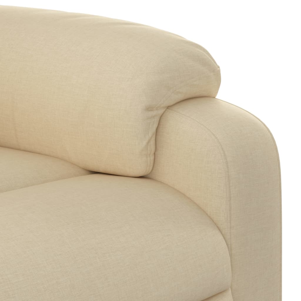 Poltrona Elettrica Reclinabile Crema in Tessuto | homemem39