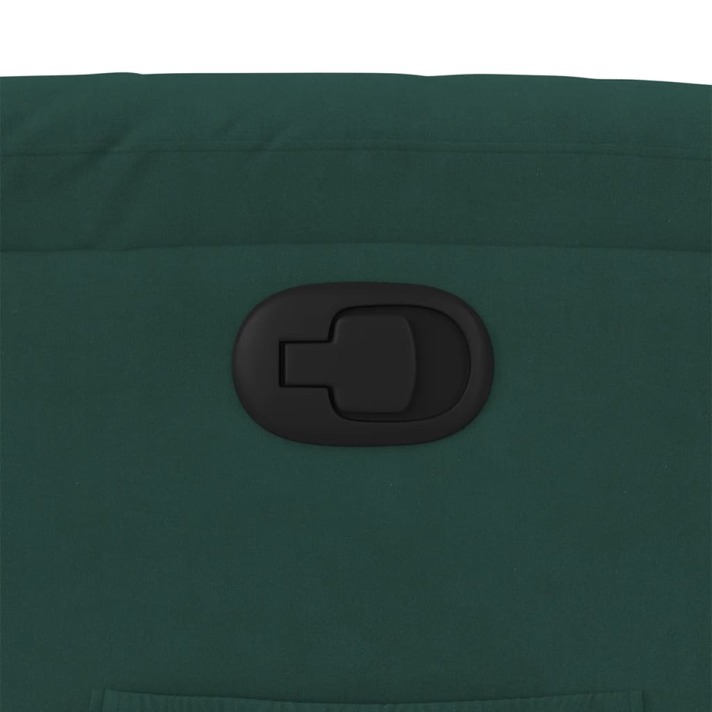 Poltrona Alzapersona Reclinabile Verde Scuro in Velluto - homemem39