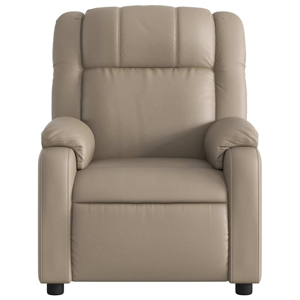 Poltrona Reclinabile Elettrica Cappuccino in Similpelle | homemem39