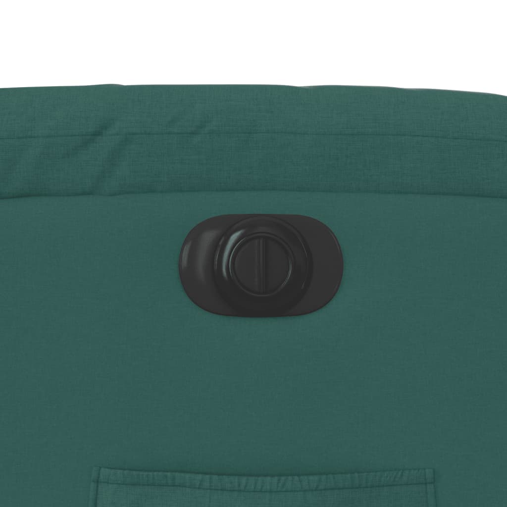 Poltrona Elettrica Reclinabile Verde Scuro in Tessuto | homemem39