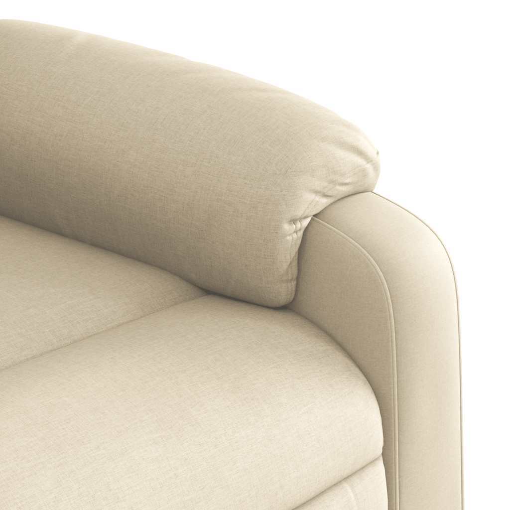 Poltrona Elettrica Reclinabile Crema in Tessuto | homemem39