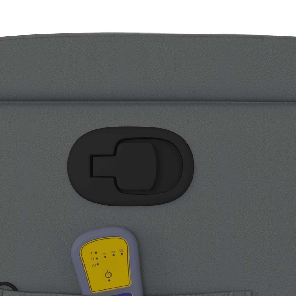 Poltrona Massaggiante Reclinabile Grigia in Similpelle - homemem39