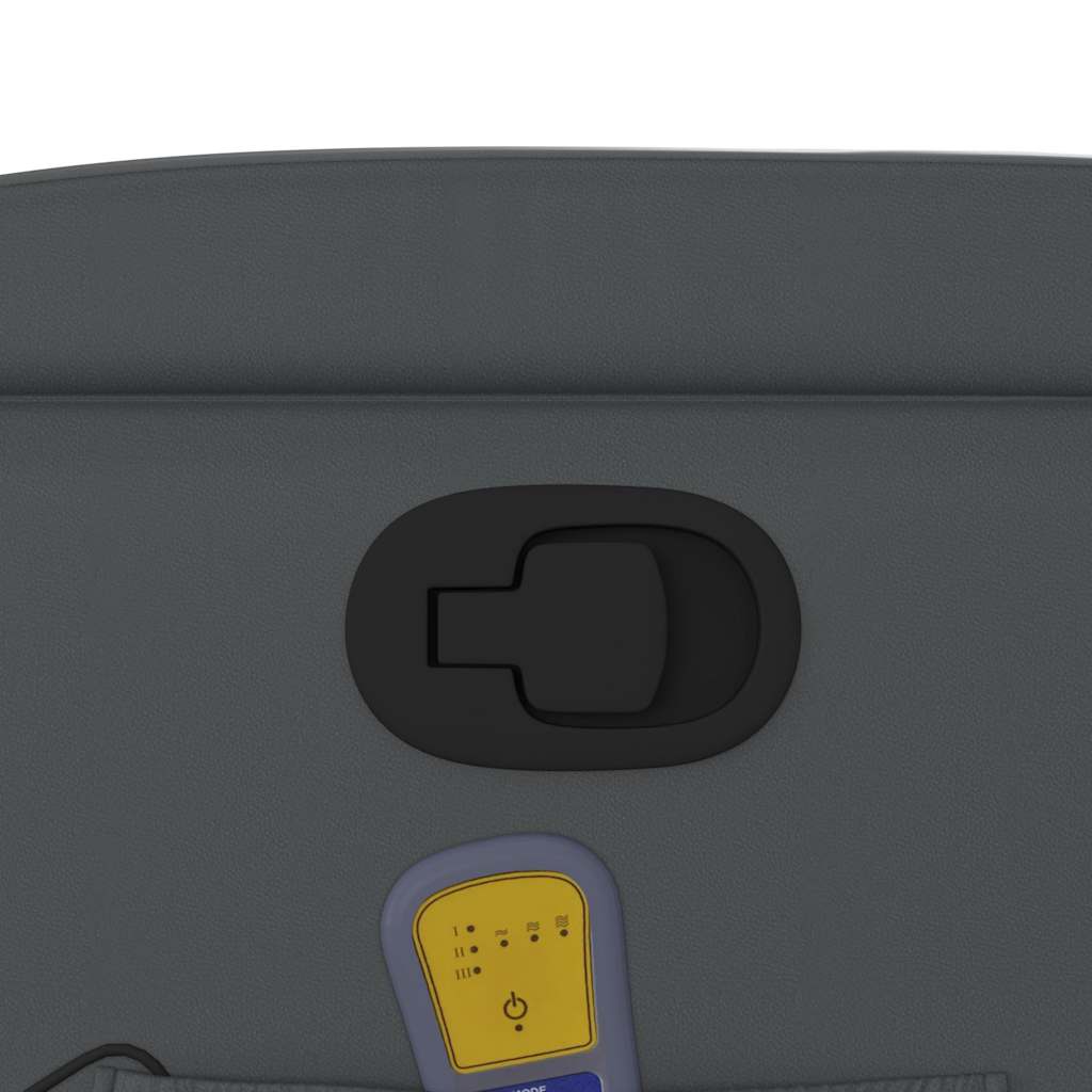 Poltrona Massaggiante Reclinabile Grigia in Similpelle | homemem39