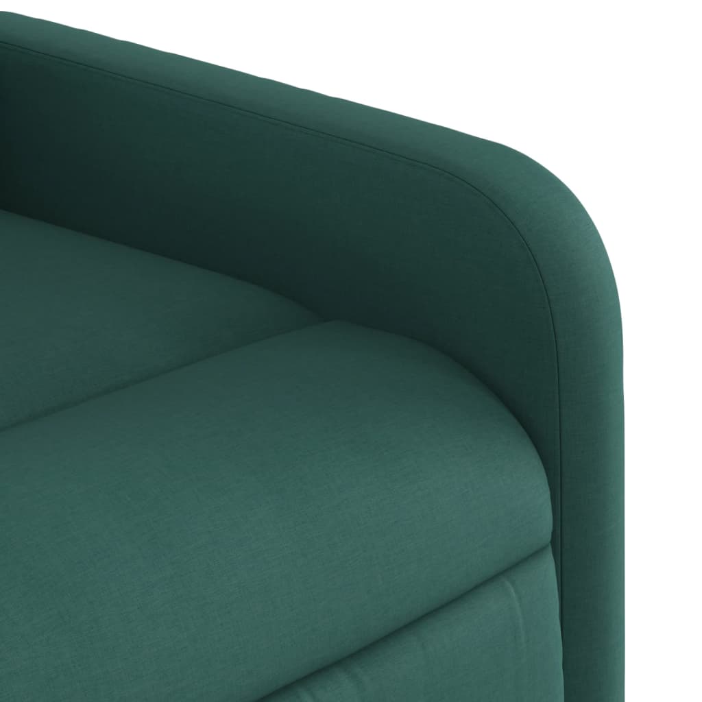 Poltrona Elettrica Reclinabile Verde Scuro in Tessuto | homemem39