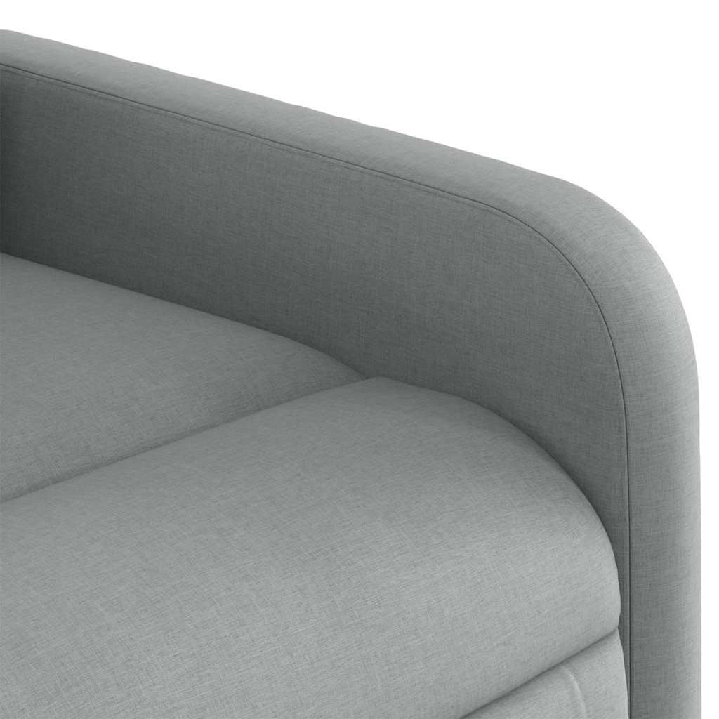 Poltrona Elettrica Reclinabile Grigio Chiaro in Tessuto | homemem39