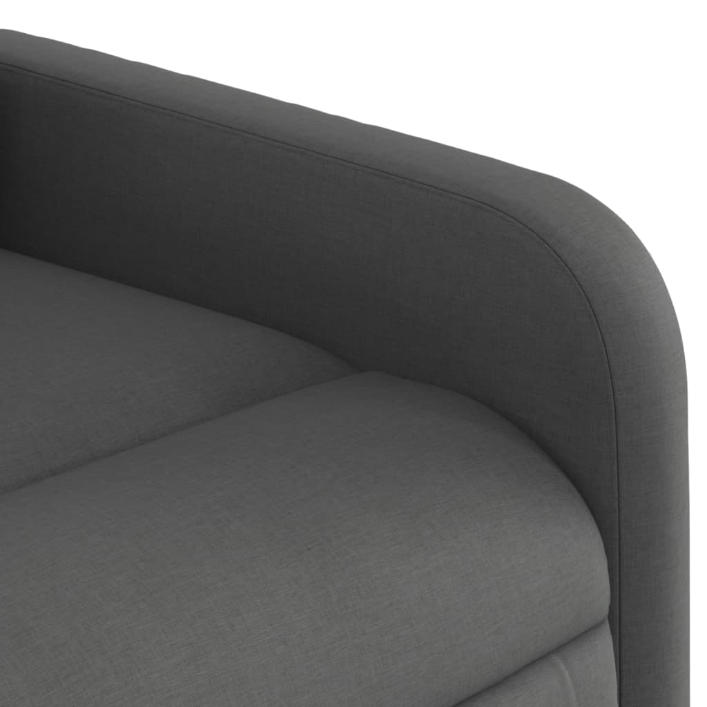 Poltrona Alzapersona Massaggi Elettrica Grigio Scuro Tessuto | homemem39