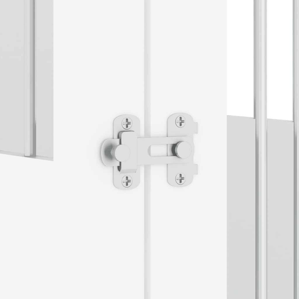 Gabbia Cani da Arredamento Bianca 55x80x68cm Legno Multistrato - homemem39