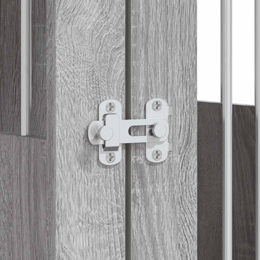 Gabbia Cani da Arredamento Grigio Sonoma 55x80x68cm Multistrato | homemem39