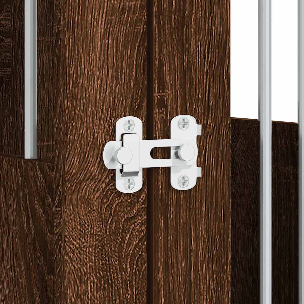 Gabbia Cani Arredamento Rovere Marrone 55x80x68cm Multistrato | homemem39