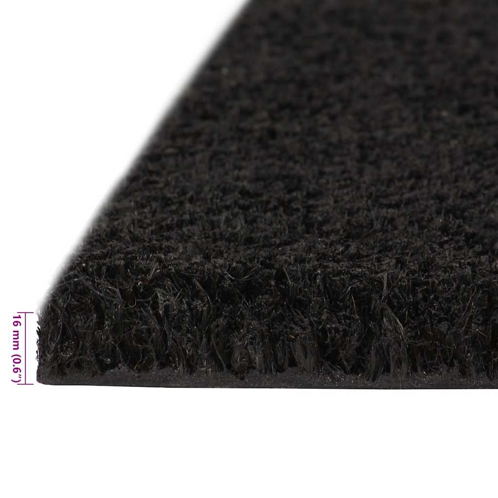 Zerbino Nero 80x100 cm Fibra di Cocco | homemem39