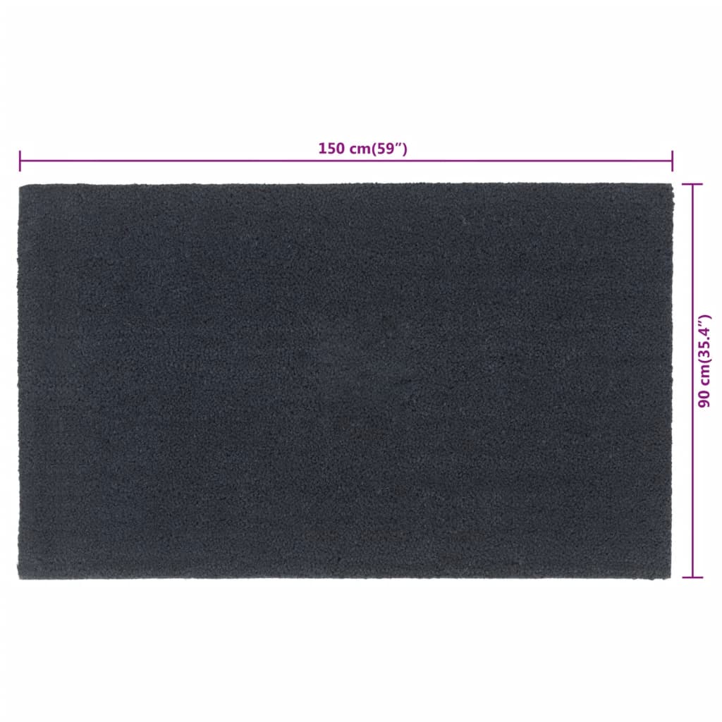 Zerbino Grigio Scuro 90x150 cm Fibra di Cocco | homemem39