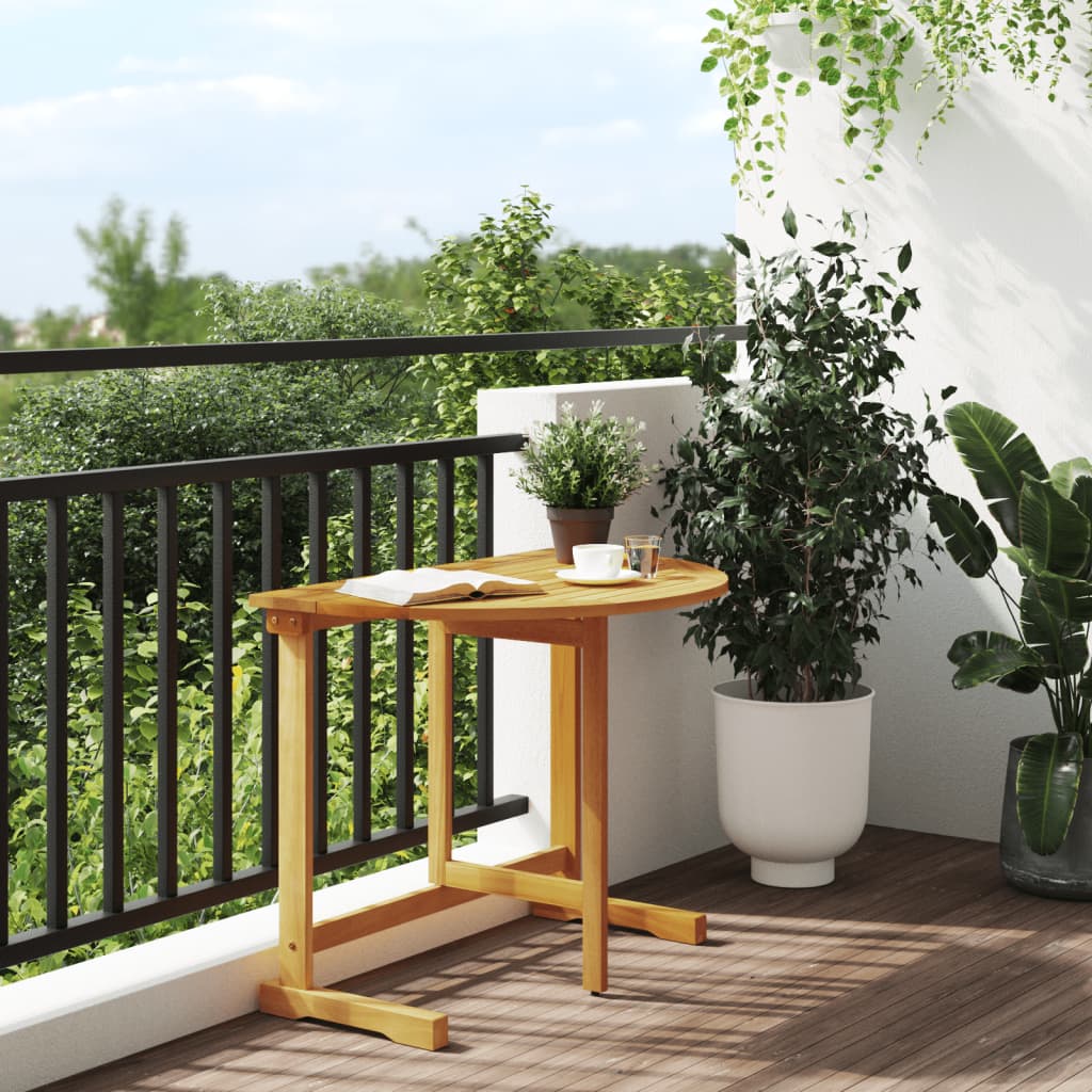 Tavolo da Balcone Pieghevole 90x60x72 cm Legno Massello Acacia | homemem39
