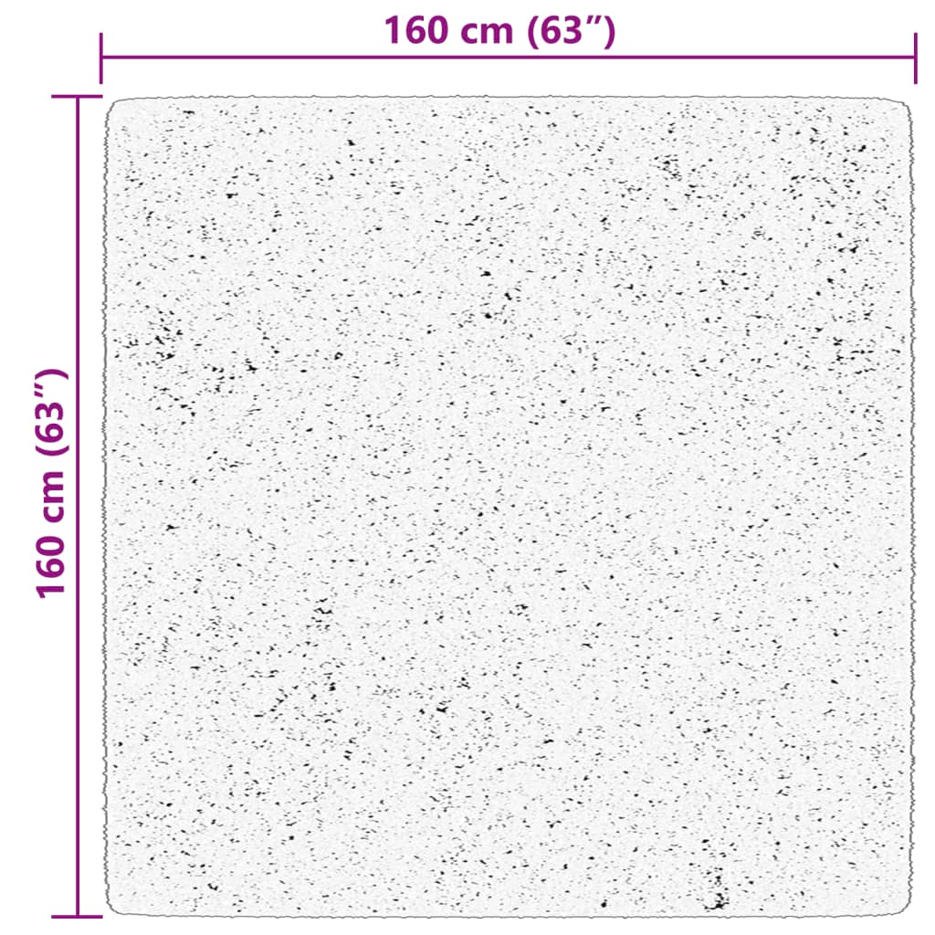 Tappeto a Pelo Corto HUARTE Morbido e Lavabile Blu 160x160 cm - homemem39