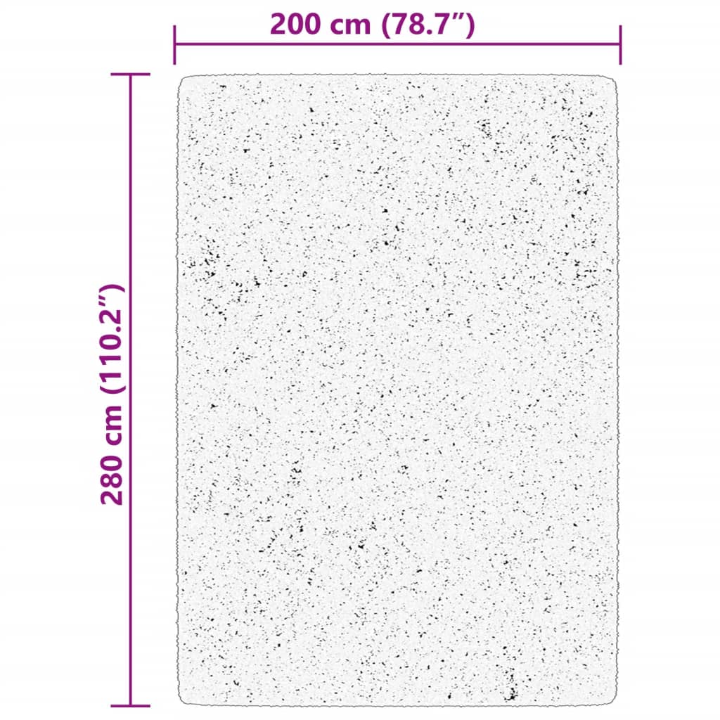 Tappeto a Pelo Corto HUARTE Morbido e Lavabile Rosato 200x280cm | homemem39