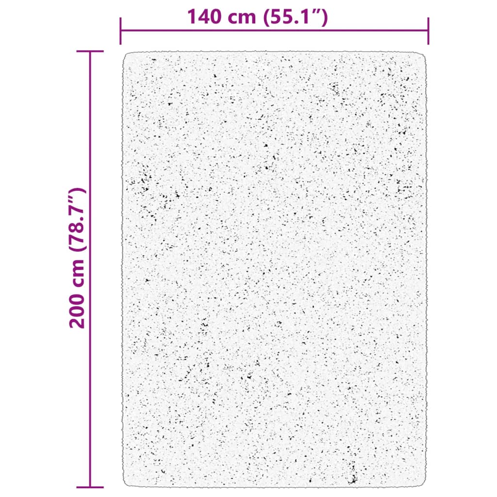 Tappeto a Pelo Corto HUARTE Morbido e Lavabile Rosso 140x200cm | homemem39