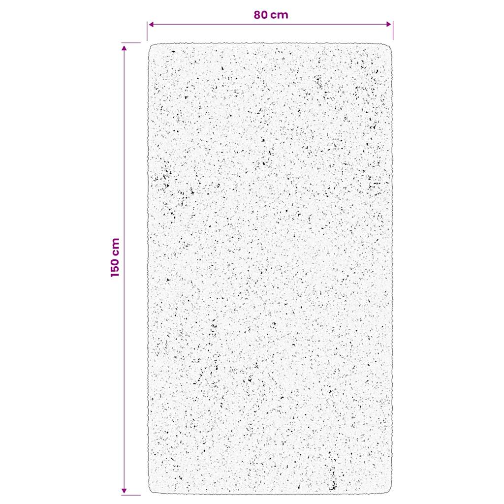 Tappeto IZA a Pelo Corto Aspetto Scandinavo antracite 80x150 cm | homemem39