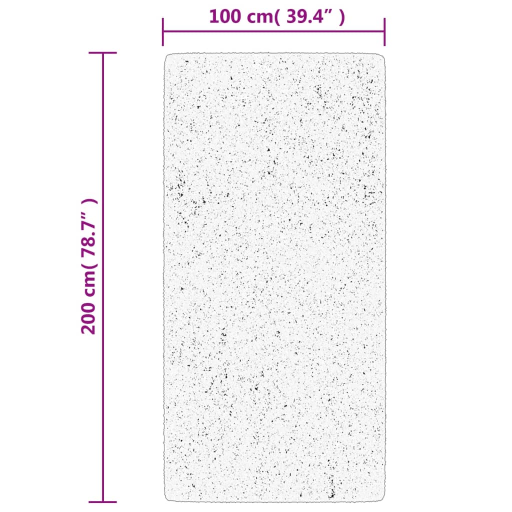 Tappeto IZA a Pelo Corto Aspetto Scandinavo Grigio 100x200 cm | homemem39