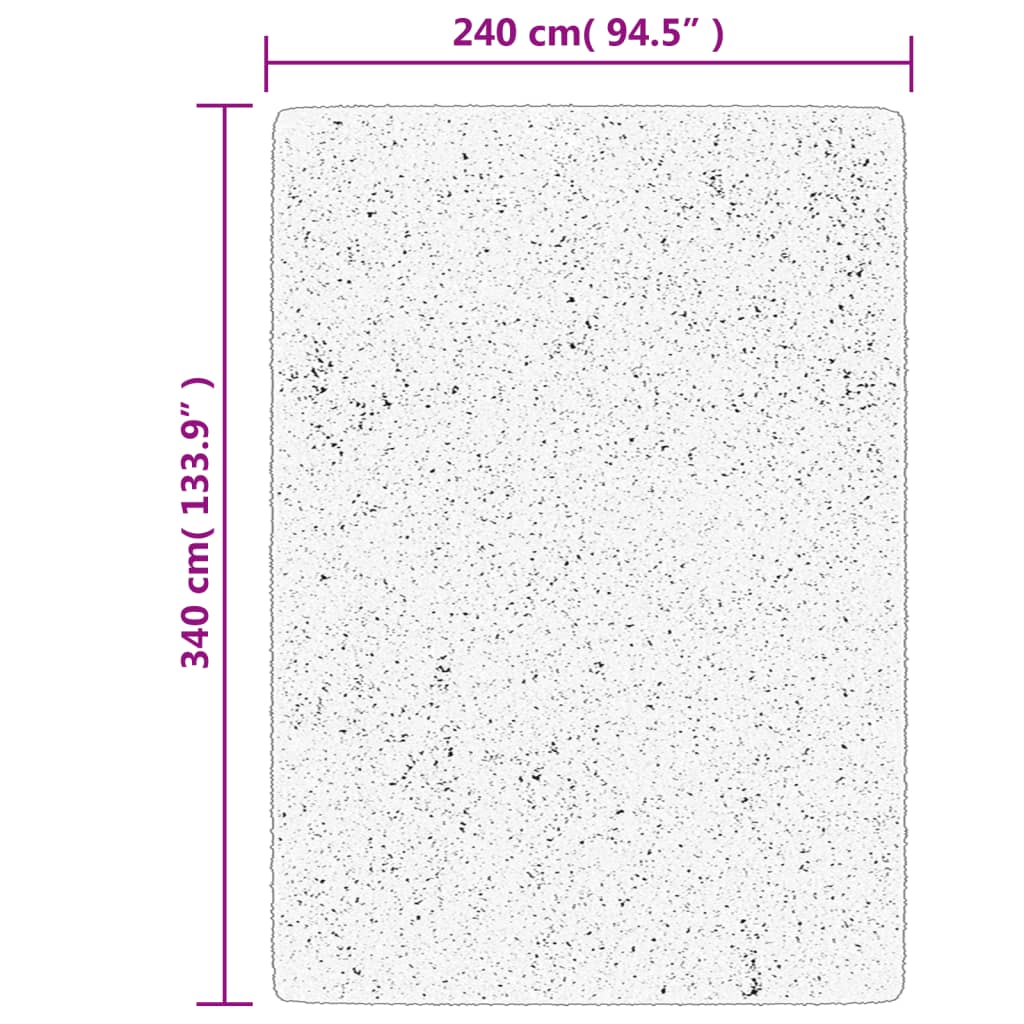 Tappeto OVIEDO a Pelo Corto Antracite 240x340 cm | homemem39