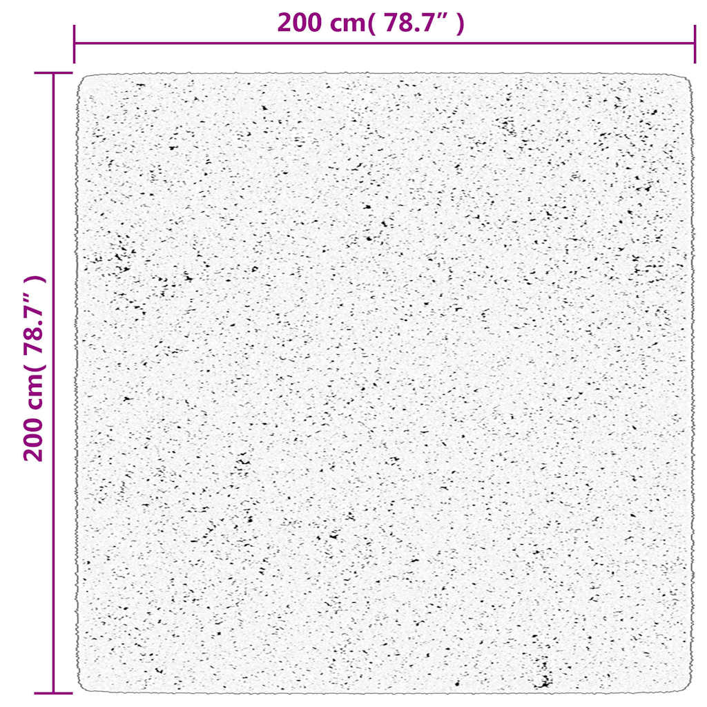 Tappeto OVIEDO a Pelo Corto Grigio 200x200 cm | homemem39