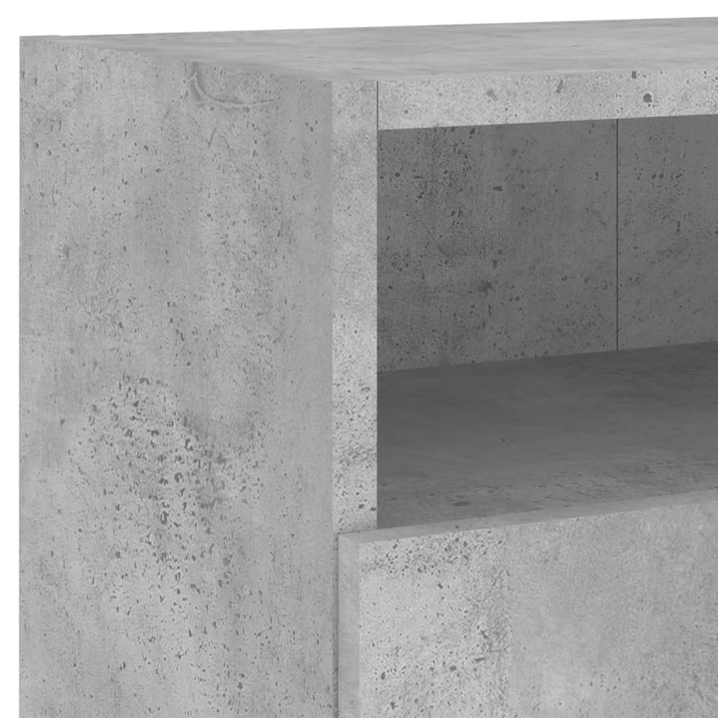 Mobile TV a Parete Grigio Cemento 80x30x30 cm Legno Multistrato | homemem39