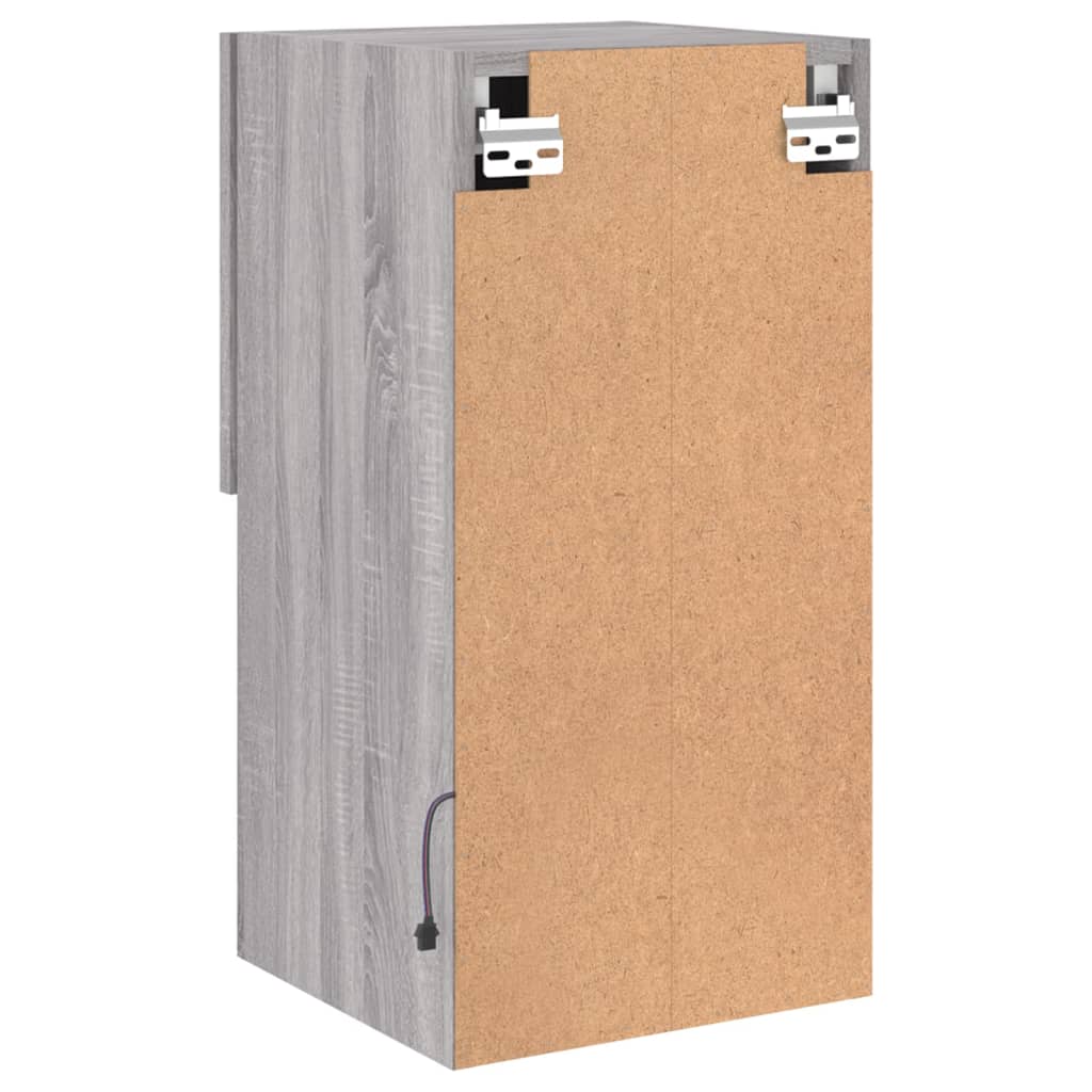 Mobili TV con Luci LED 2pz Grigio Sonoma 30,5x30x60 cm | homemem39