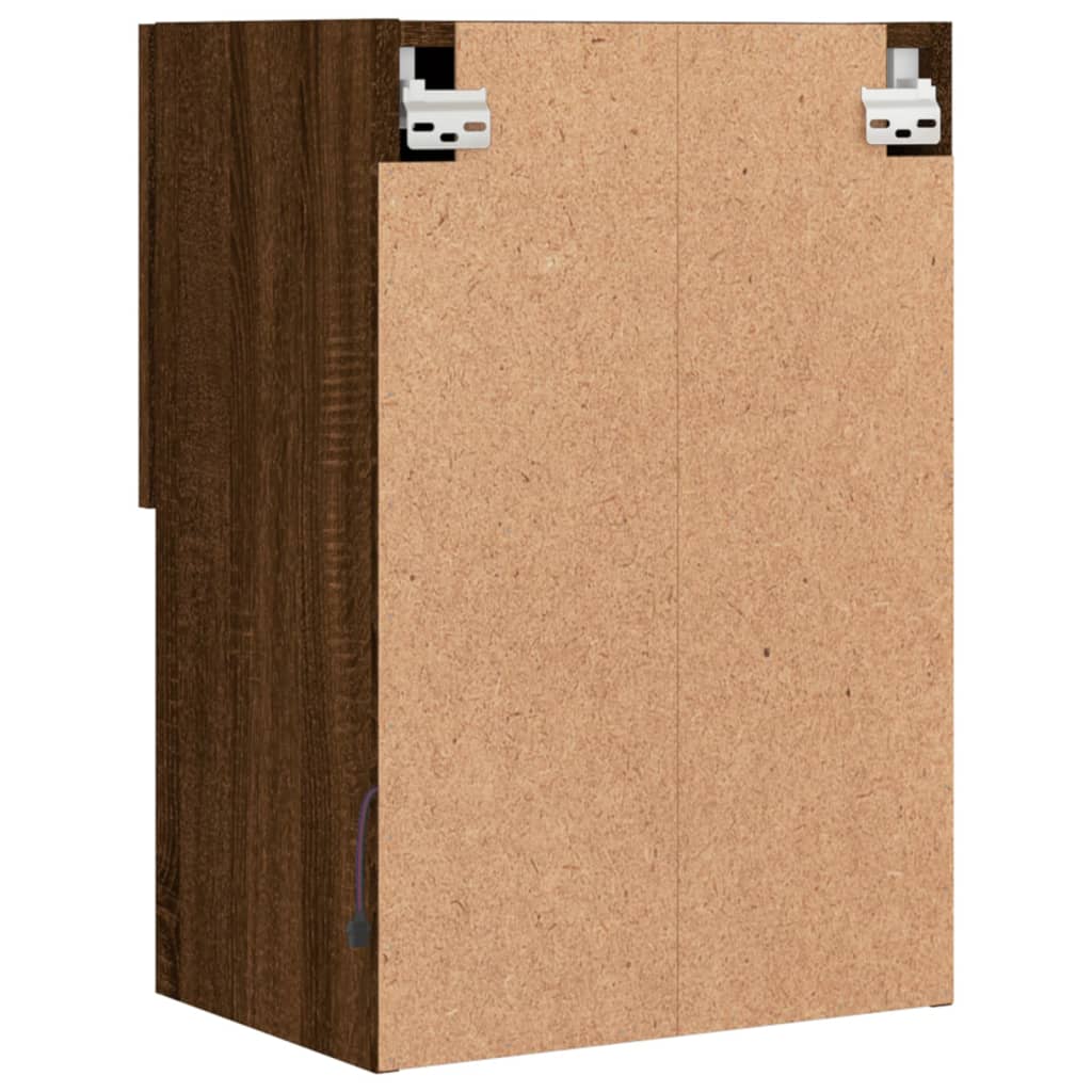 Mobile TV con Luci LED Rovere Marrone 40,5x30x60 cm | homemem39