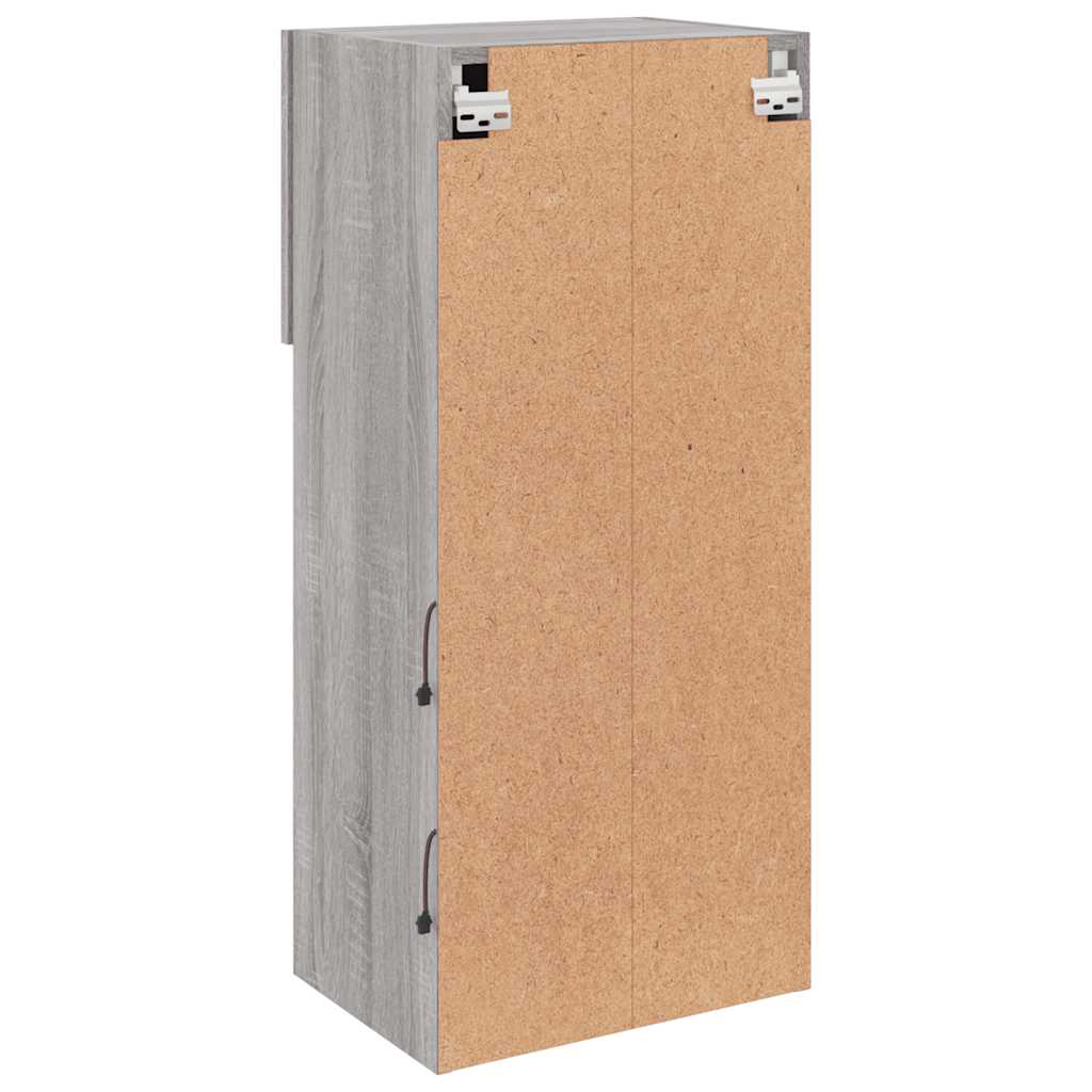 Mobile TV con Luci LED Grigio Sonoma 40,5x30x90 cm | homemem39
