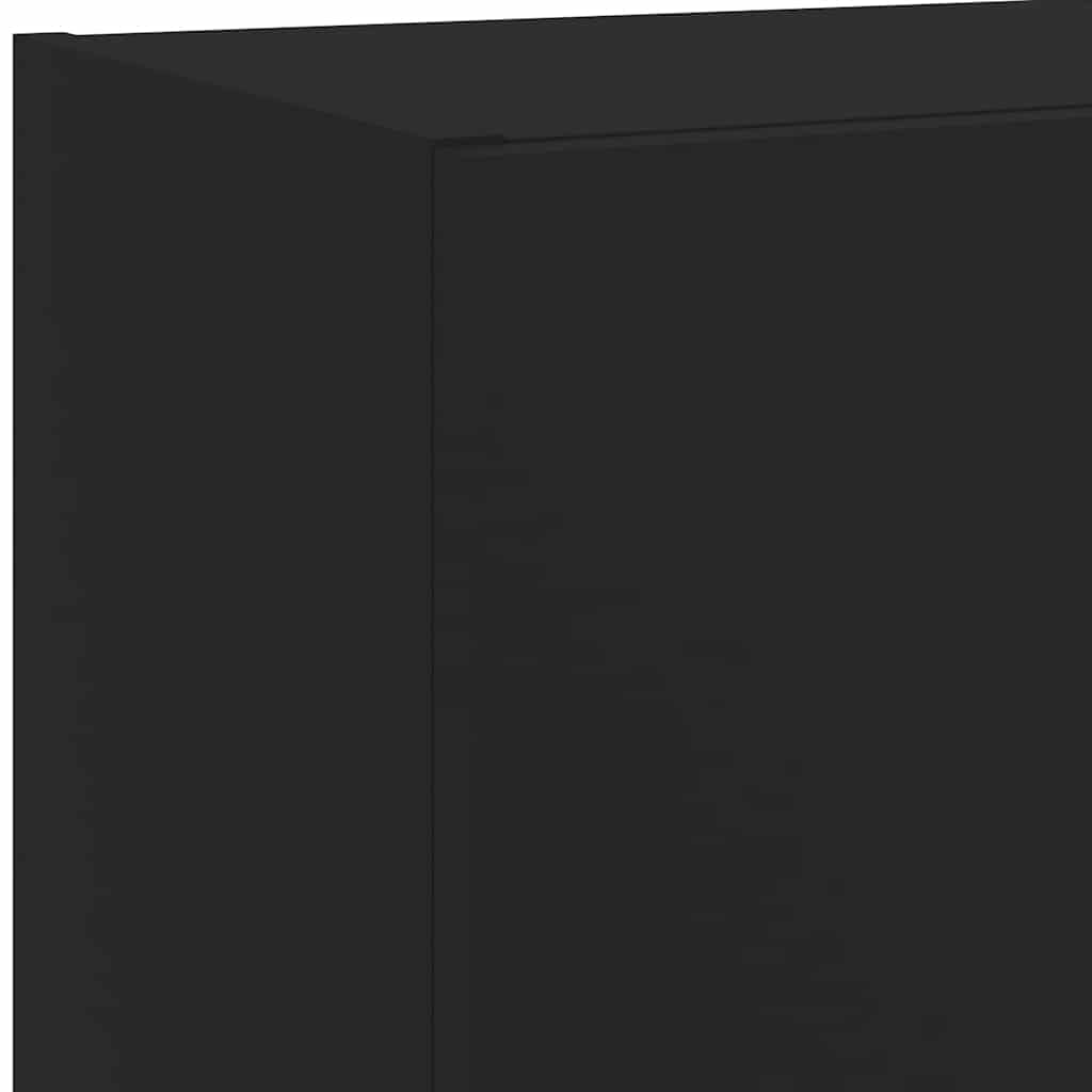 Mobile TV con Luci LED Nero 40,5x30x102 cm