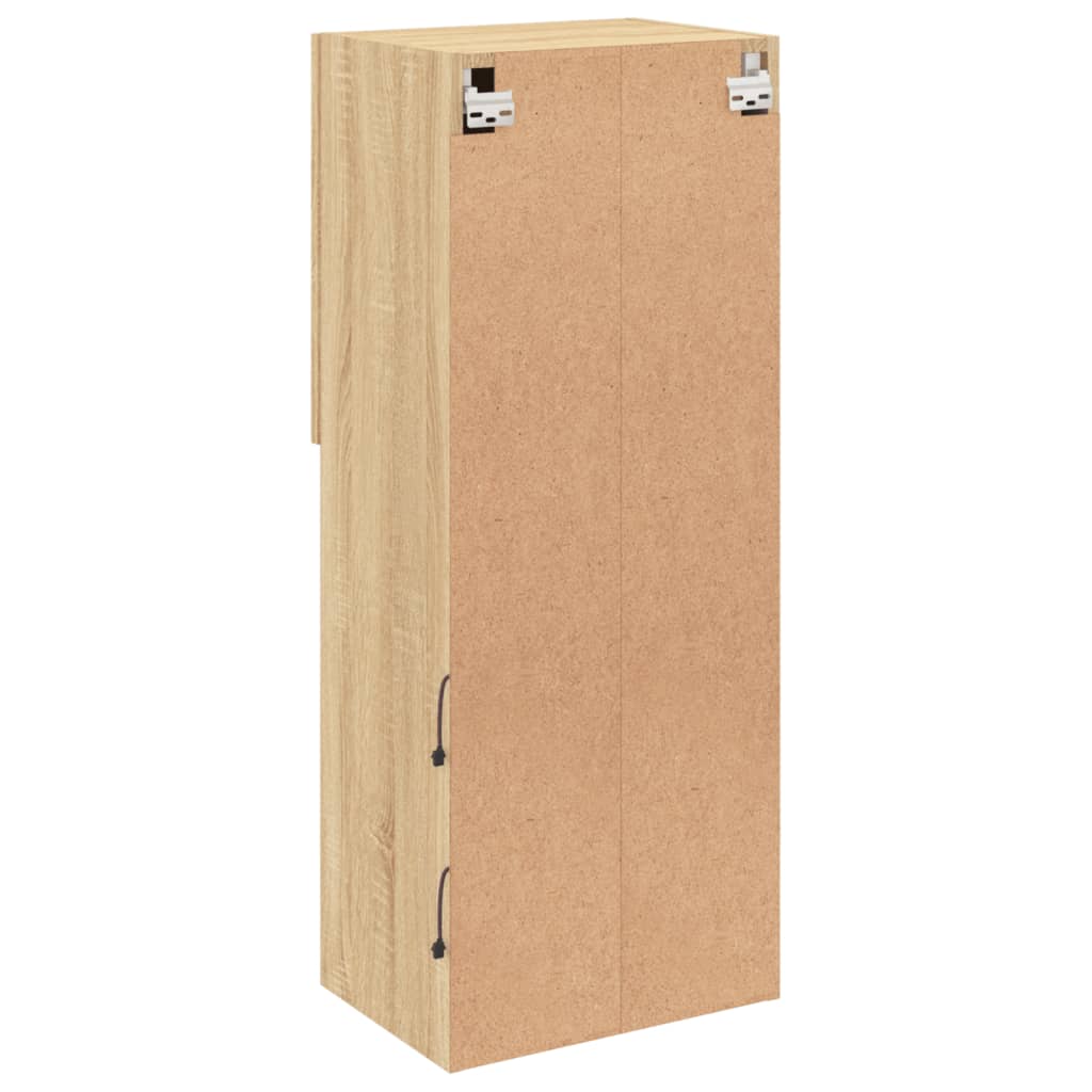 Mobile TV con Luci LED Rovere Sonoma 40,5x30x102 cm | homemem39