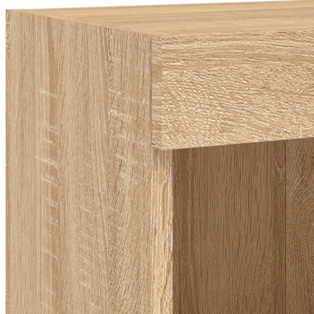 Mobili TV con Luci LED 2pz Rovere Sonoma 100x30x30 cm | homemem39