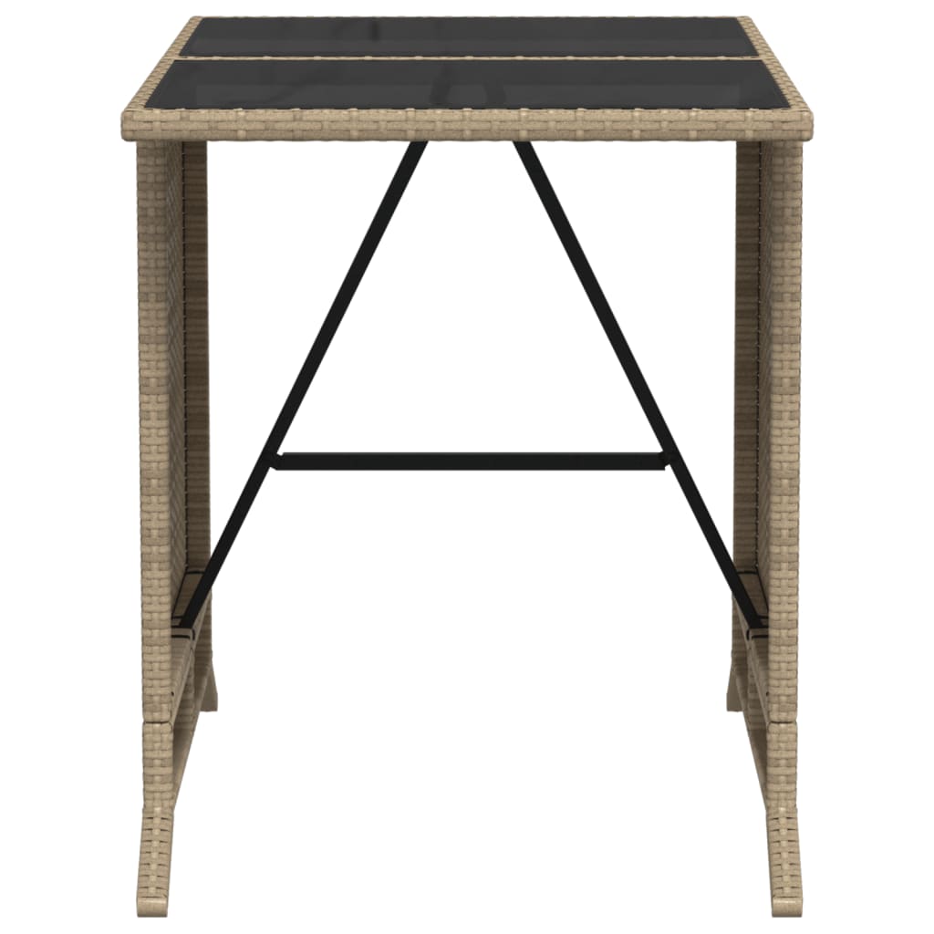 Set da Bistrò 3 pz con Cuscini Beige in Polyrattan | homemem39