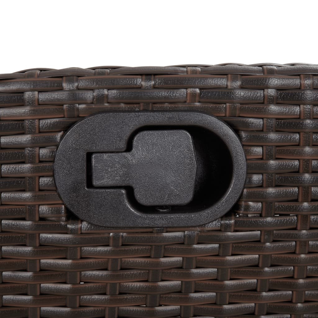 Set Bistrò 3 pz con Cuscini Marrone in Polyrattan | homemem39