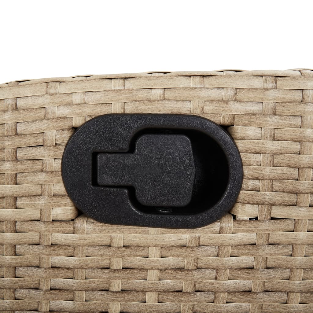 Set da Bistrò 3 pz con Cuscini Beige in Polyrattan | homemem39