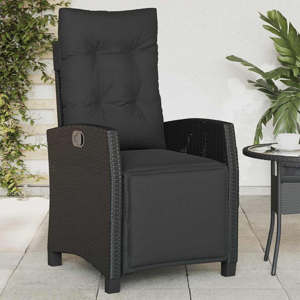 Sedie da Giardino Reclinabili 2 pz con Poggiapiedi Polyrattan | homemem39