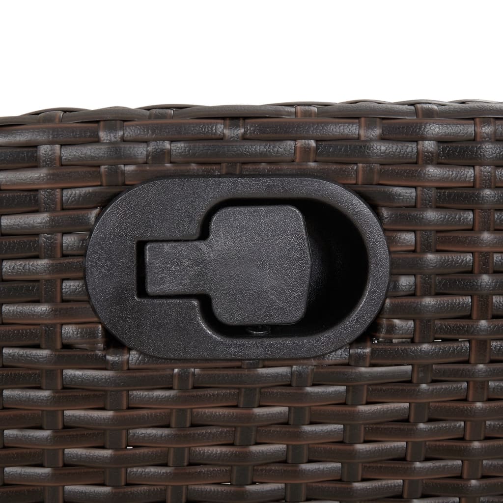 Set Bistrò 3 pz con Cuscini Marrone in Polyrattan | homemem39