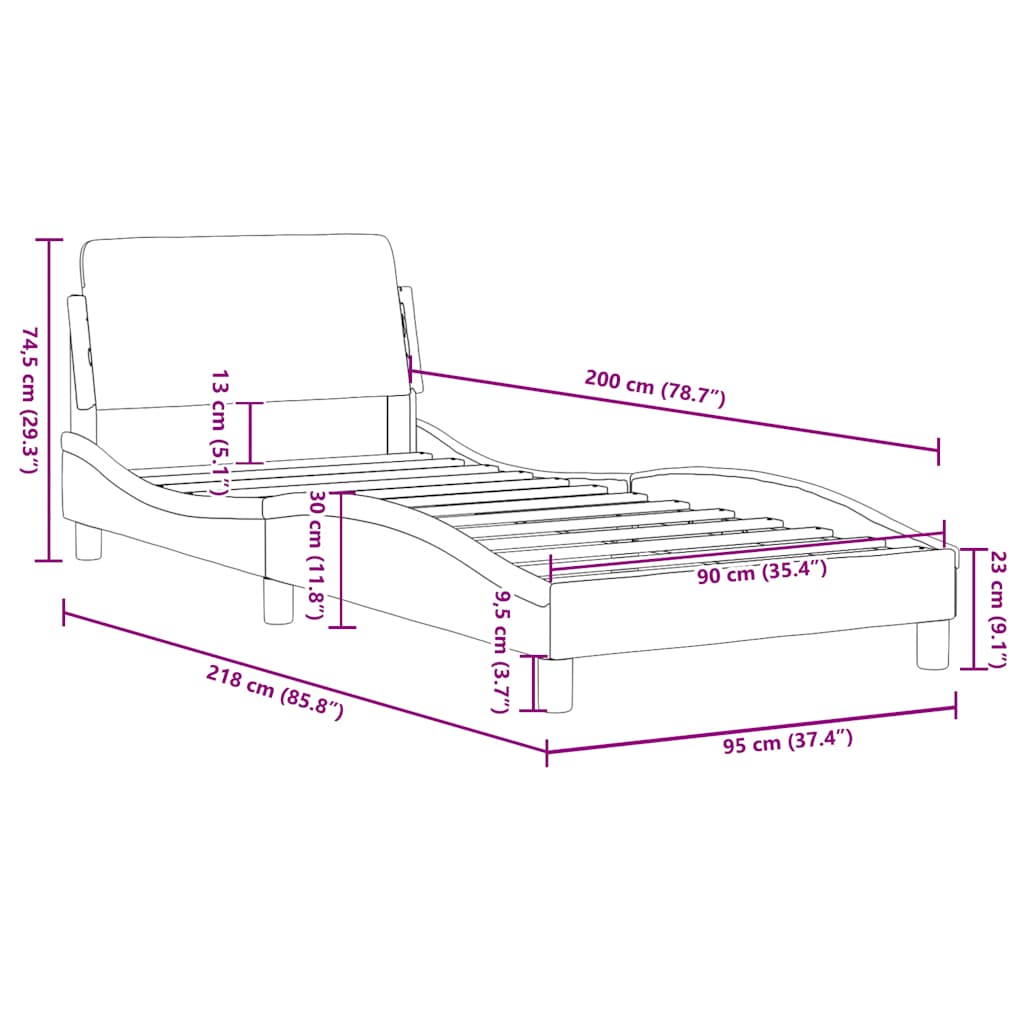 Giroletto con Testiera Dover Crema 90x200 cm Tessuto | homemem39