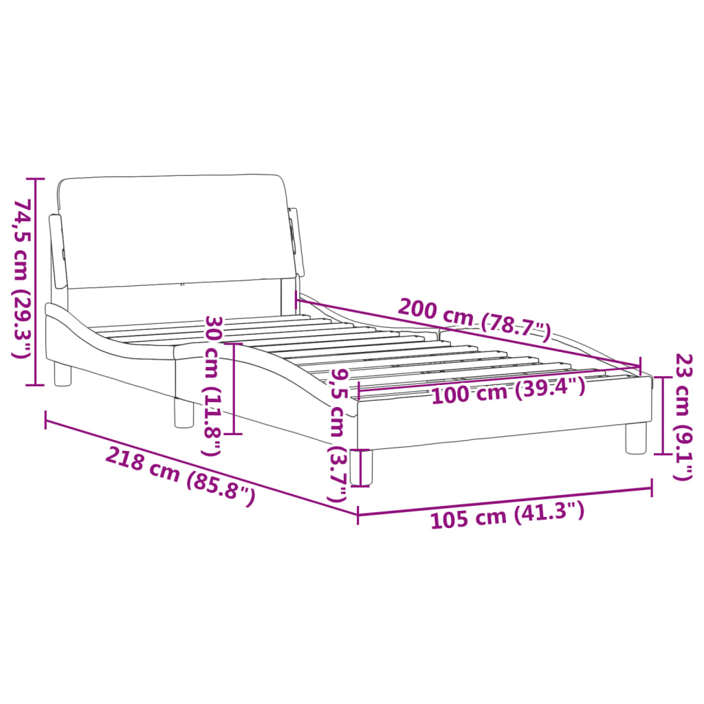 Giroletto Dover Nero e Bianco 100x200 cm in Similpelle | homemem39