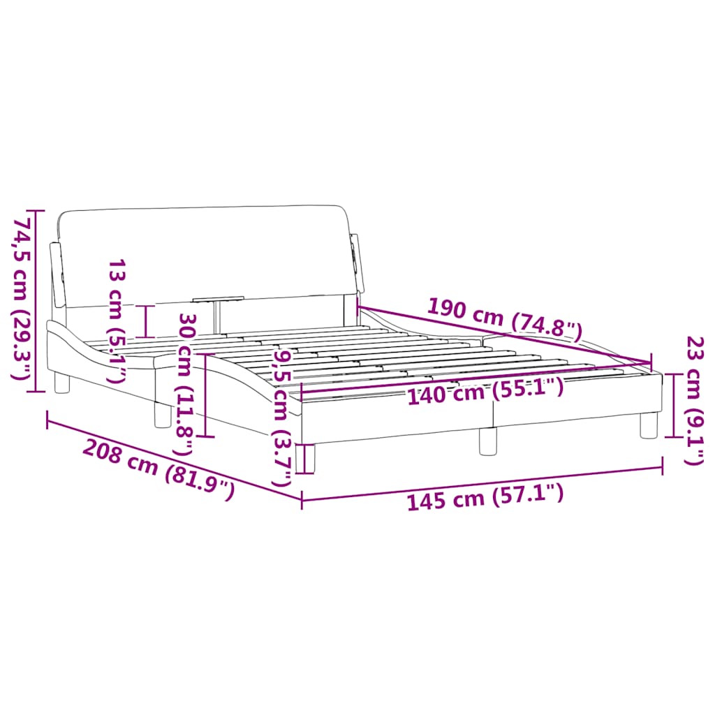 Giroletto Dover Marrone 140x190 cm in Similpelle | homemem39