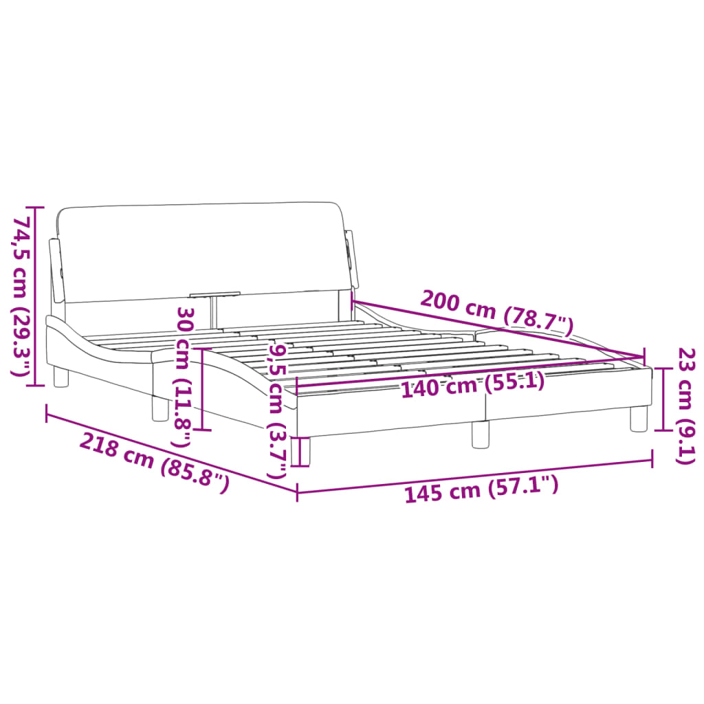 Giroletto Dover Grigio Scuro 140x200 cm Tessuto | homemem39