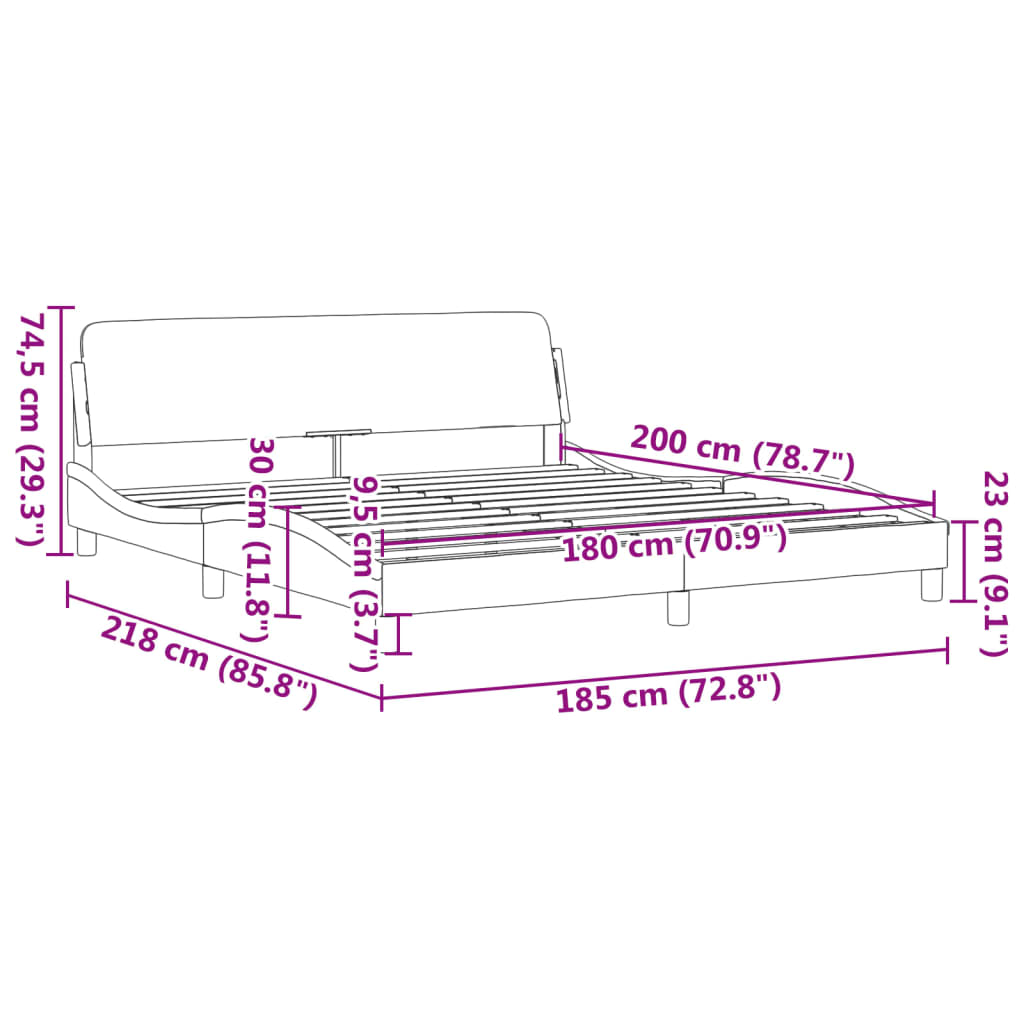 Giroletto Dover Grigio Scuro 180x200 cm Velluto | homemem39