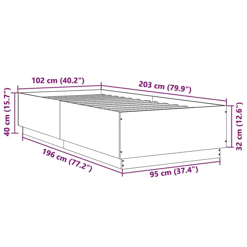 Giroletto Rovere Sonoma 100x200 cm in Legno Multistrato | homemem39