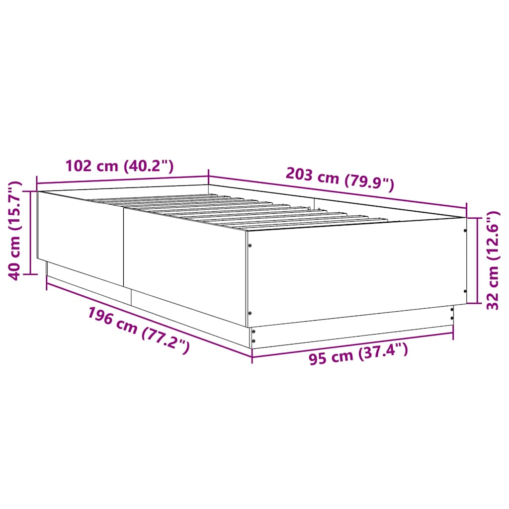 Giroletto Rovere Marrone 100x200 cm in Legno Multistrato | homemem39