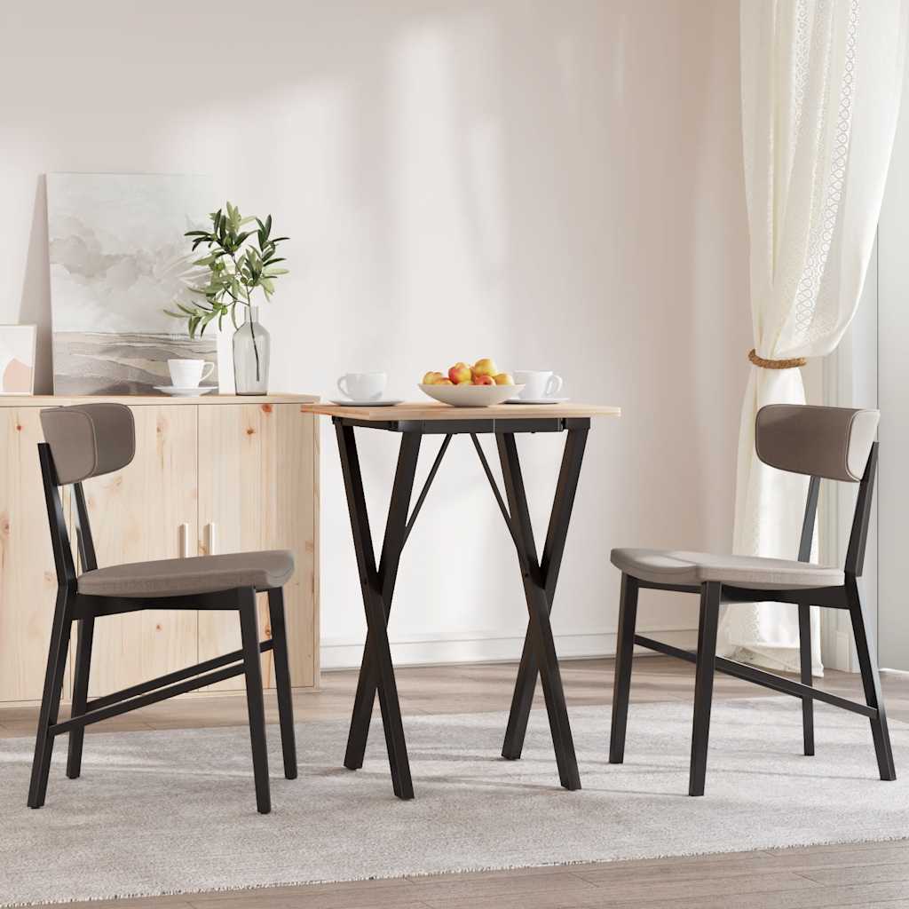 Telaio Gambe a X per Tavolo da Pranzo 40x40x73 cm in Acciaio | homemem39