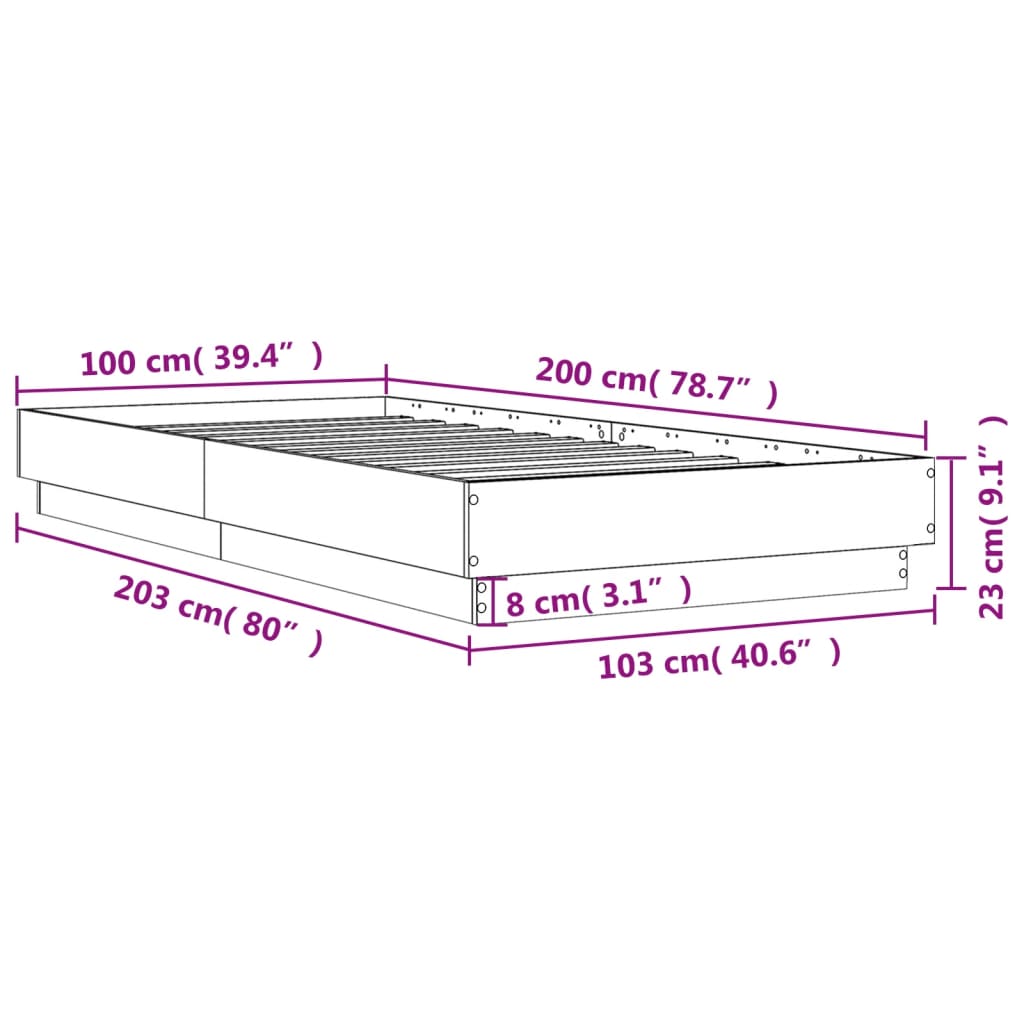 Giroletto Nero 100x200 cm in Legno Multistrato