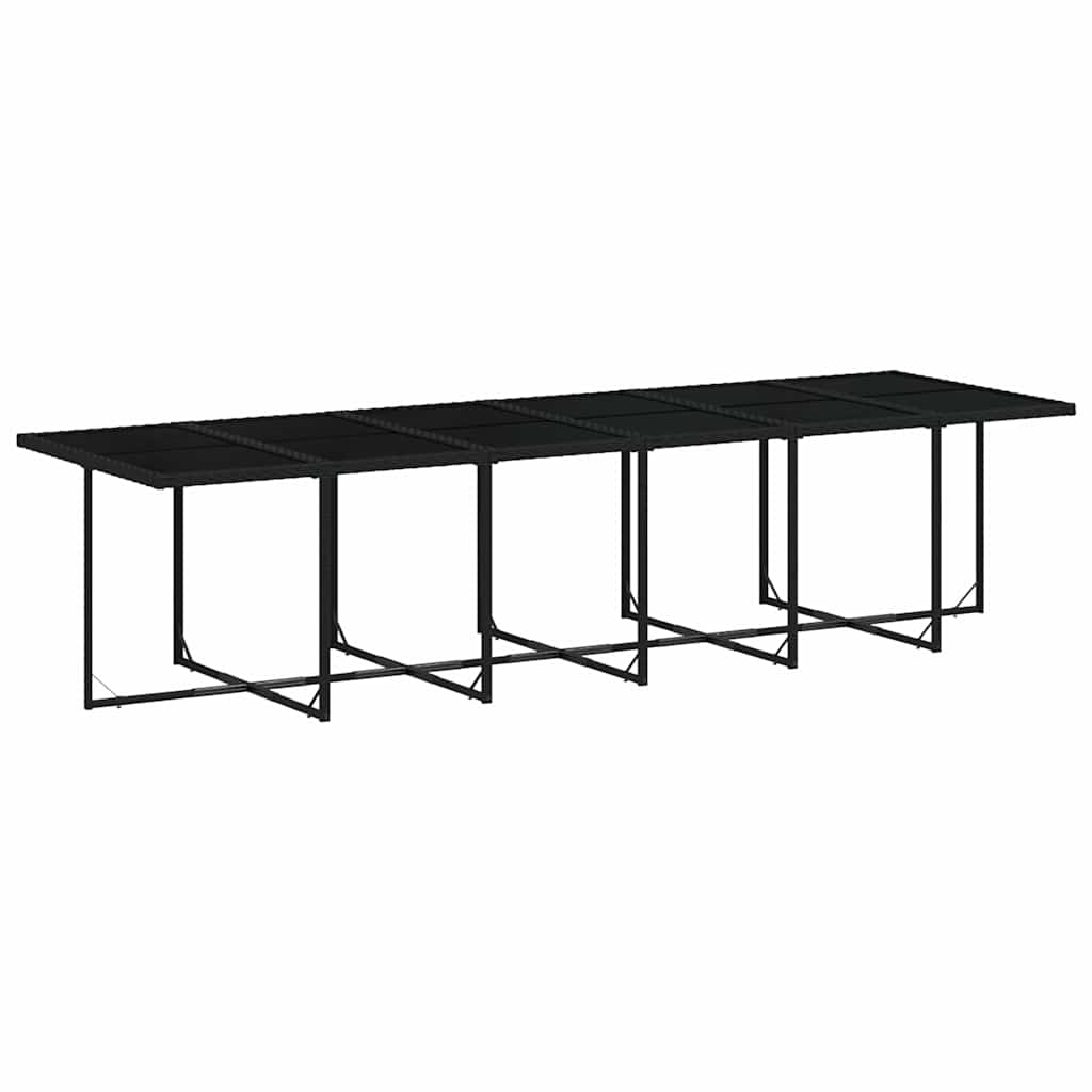 Set da Pranzo da Giardino 17 pz con Cuscini Polyrattan