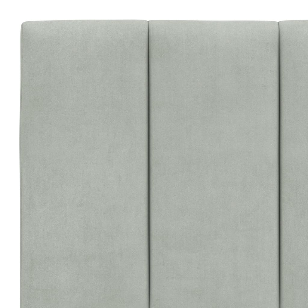 Giroletto con LED senza Materasso Hanko Grigio Chiaro 200x200cm
