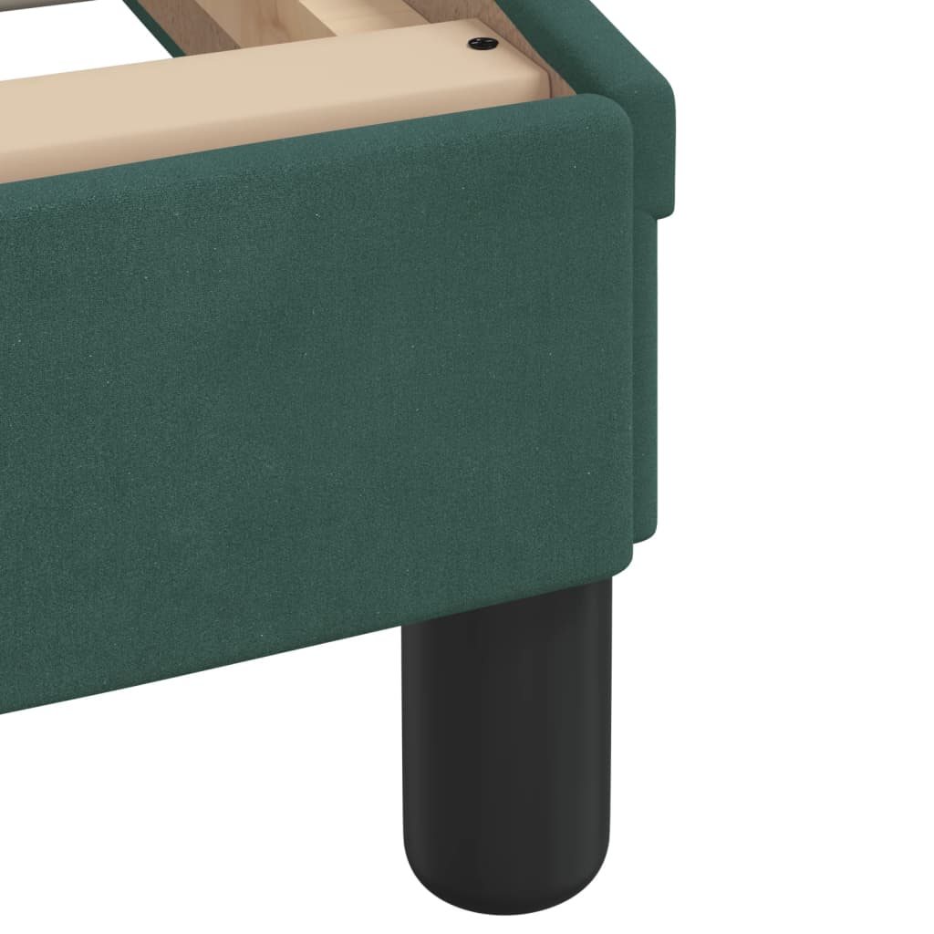 Giroletto con LED senza Materasso Verde Scuro 180x200 cm in Velluto | homemem39